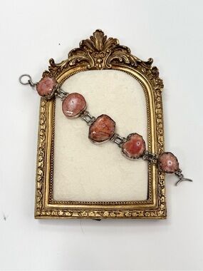 Solar Quartz Crystal bracelet 925 sterling Silver 7.25”-7.75” industrial